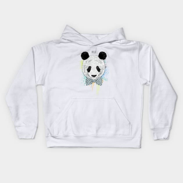 Panda Kids Hoodie by rcaldwell